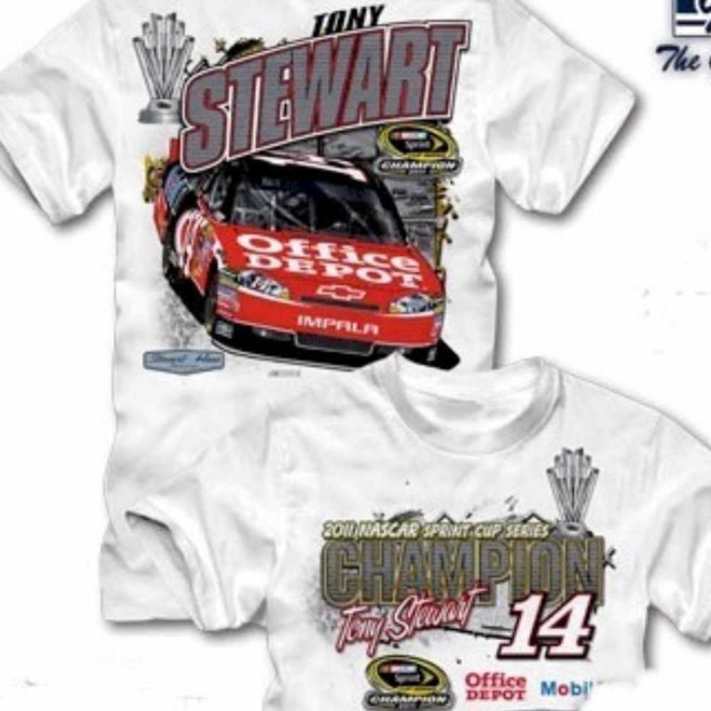 Collectible 2011 Tony Stewart "Offical" Sprint Cup Champion T-Shirt